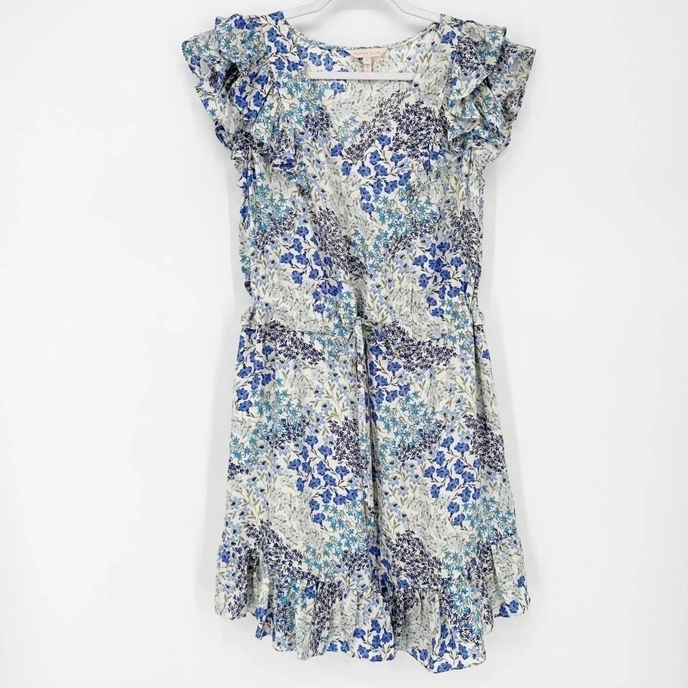 Rebecca Taylor Ava Floral V-Neck Dress